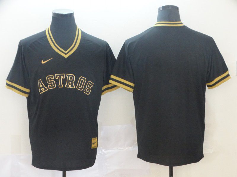 Men Houston Astros Blank Black gold Game Nike 2022 MLB Jersey->houston astros->MLB Jersey